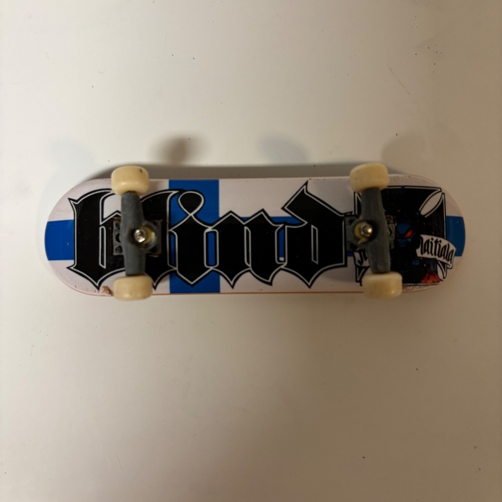Tech Deck Blind Skateboards Fingerboard Blue White Graphic Miniature Skateboard